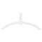 Ekena Millwork Archdale Architectural Grade PVC Gable Bracket, 108"W x 45"H x 4"D x 6"F, 10/12 Pitch GBP108X45X0406ARC00 - alternate 3